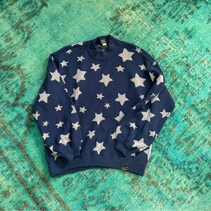Hot Topic Coraline Blue Star Sweater Size XL